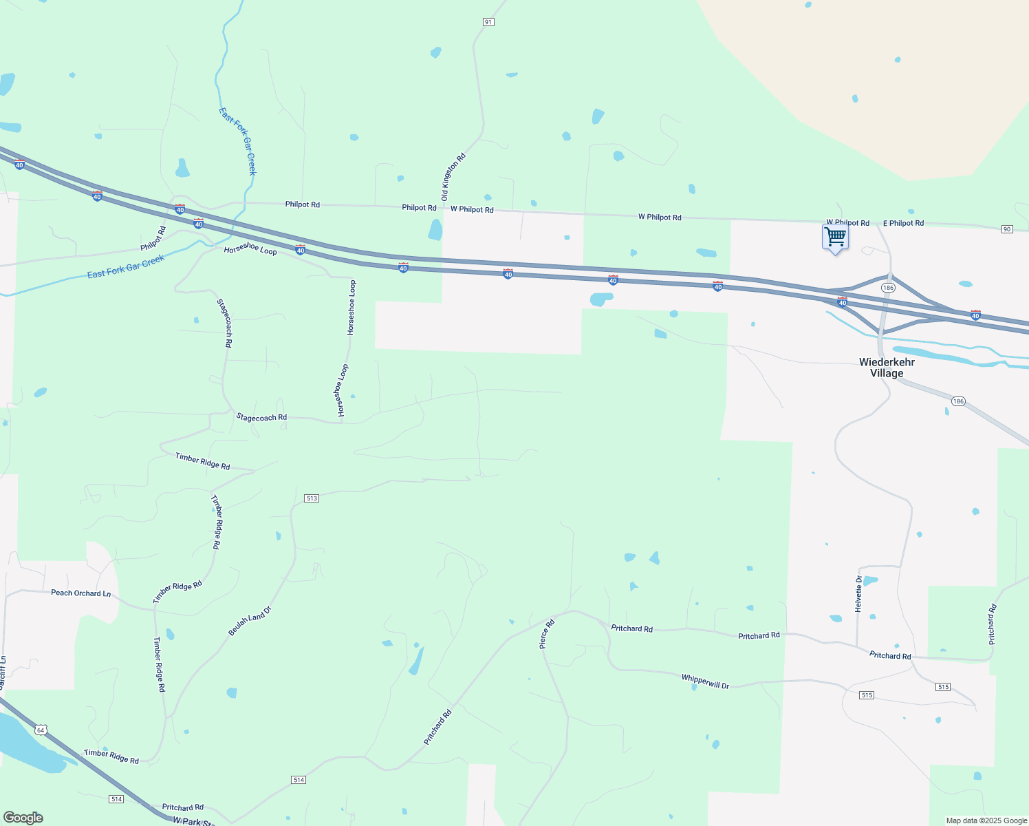 map of restaurants, bars, coffee shops, grocery stores, and more near in Wiederkehr Village