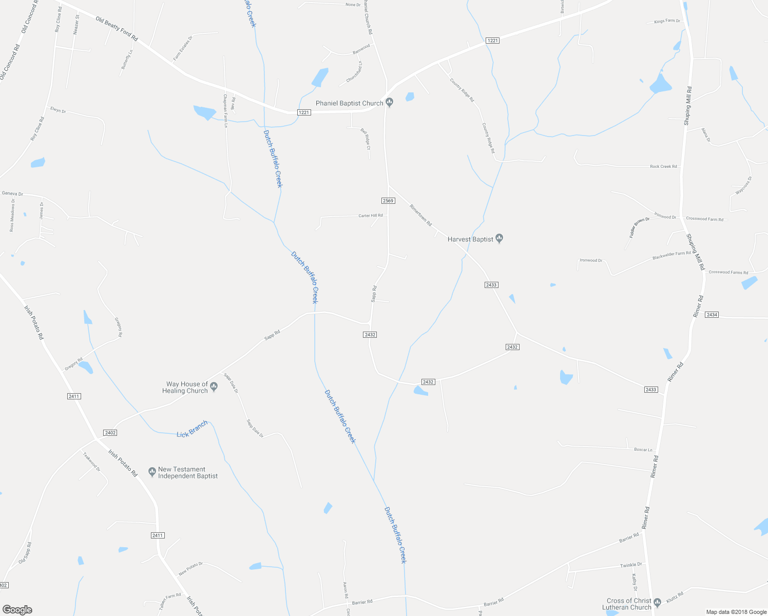 map of restaurants, bars, coffee shops, grocery stores, and more near 6038 Sapp Road in Rockwell