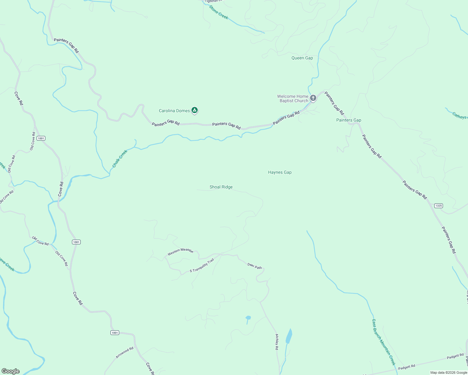 map of restaurants, bars, coffee shops, grocery stores, and more near 382 Sunshine Farm Lane in Union Mills
