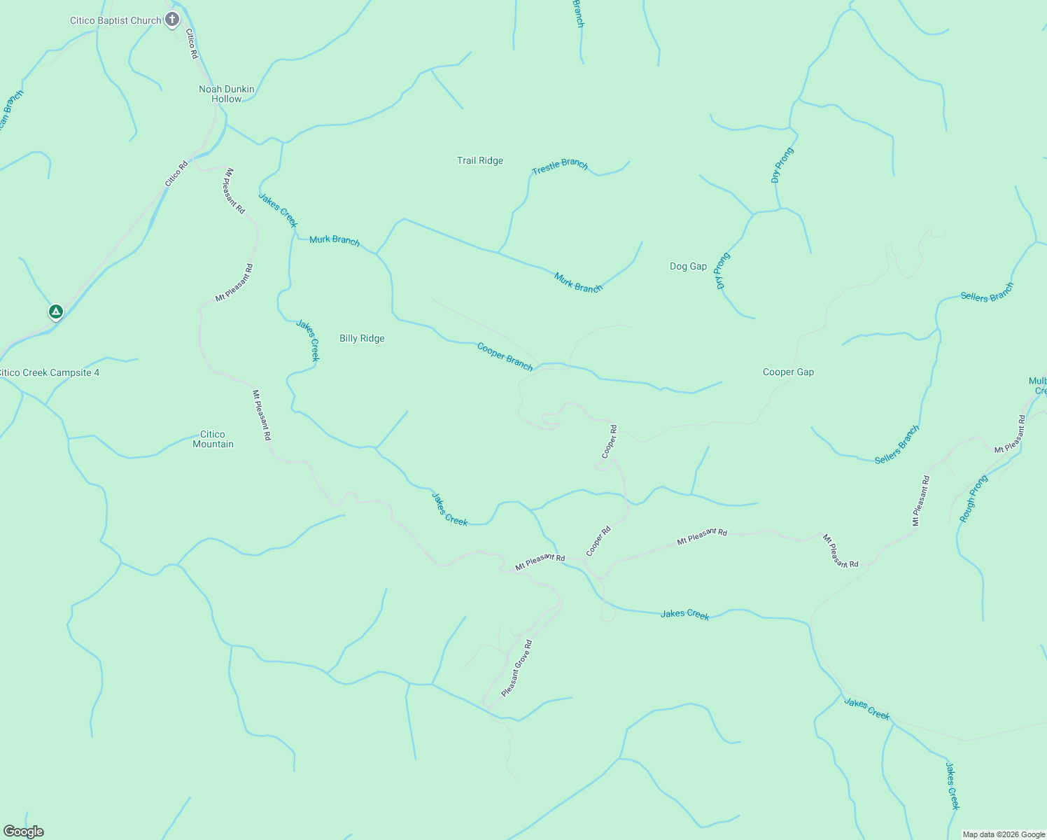 map of restaurants, bars, coffee shops, grocery stores, and more near 610 Cooper Road in Vonore