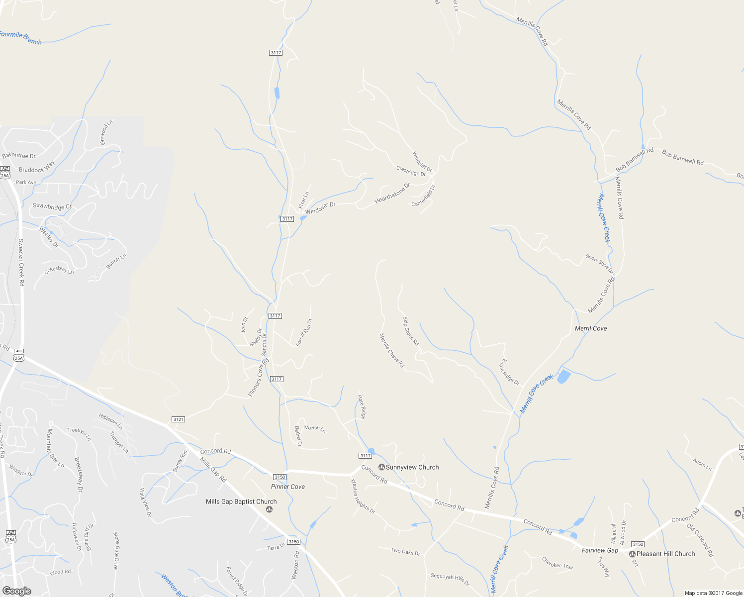 map of restaurants, bars, coffee shops, grocery stores, and more near 298 Merrills Chase Road in Asheville