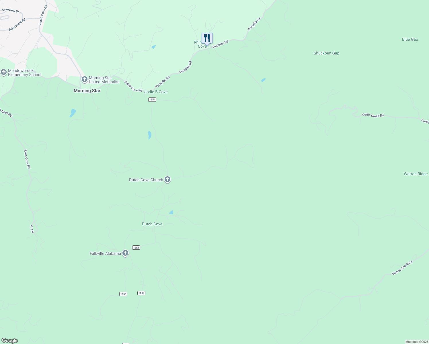 map of restaurants, bars, coffee shops, grocery stores, and more near 678 Bunny Run Road in Canton