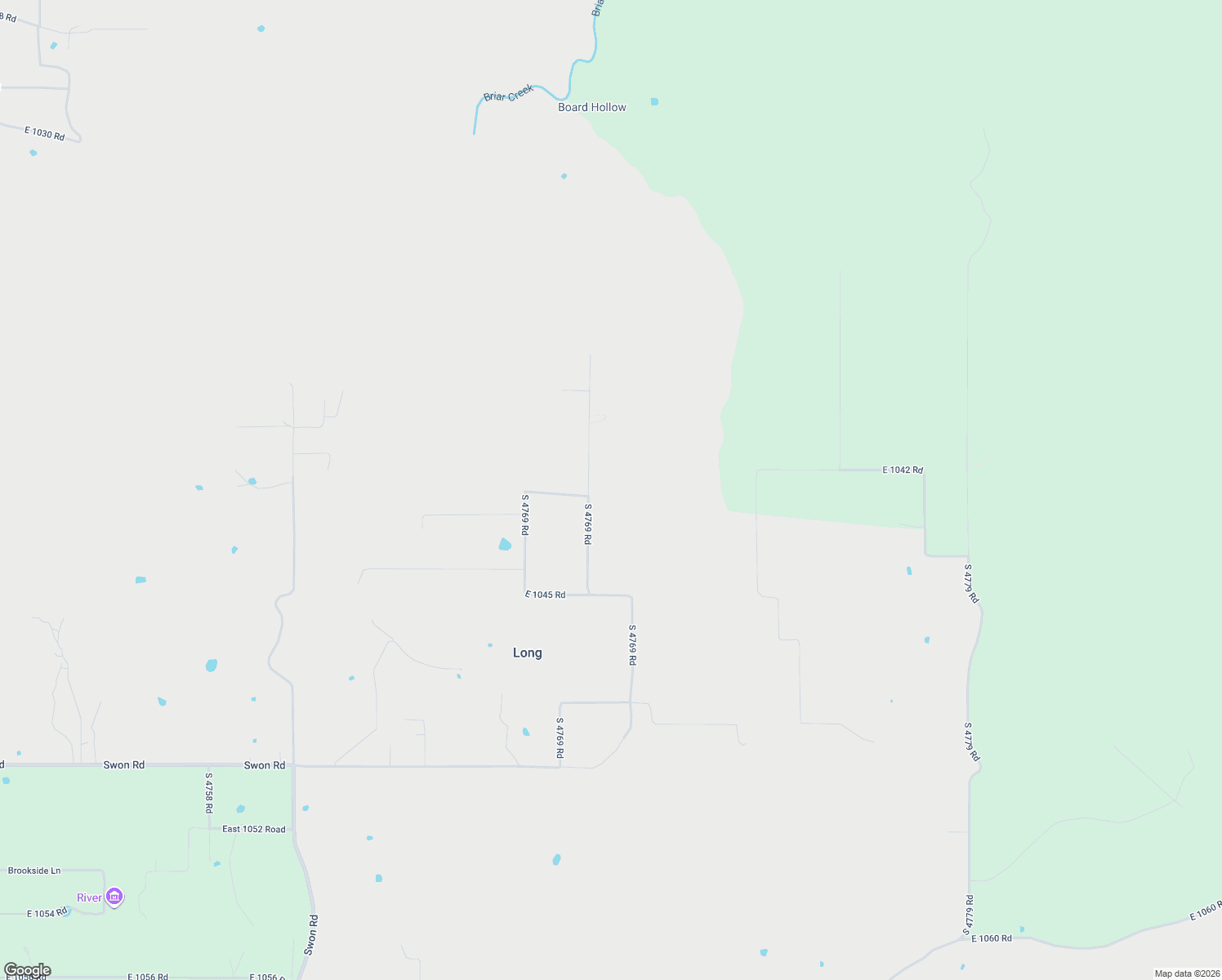 map of restaurants, bars, coffee shops, grocery stores, and more near 104129 South 4769 Road in Muldrow