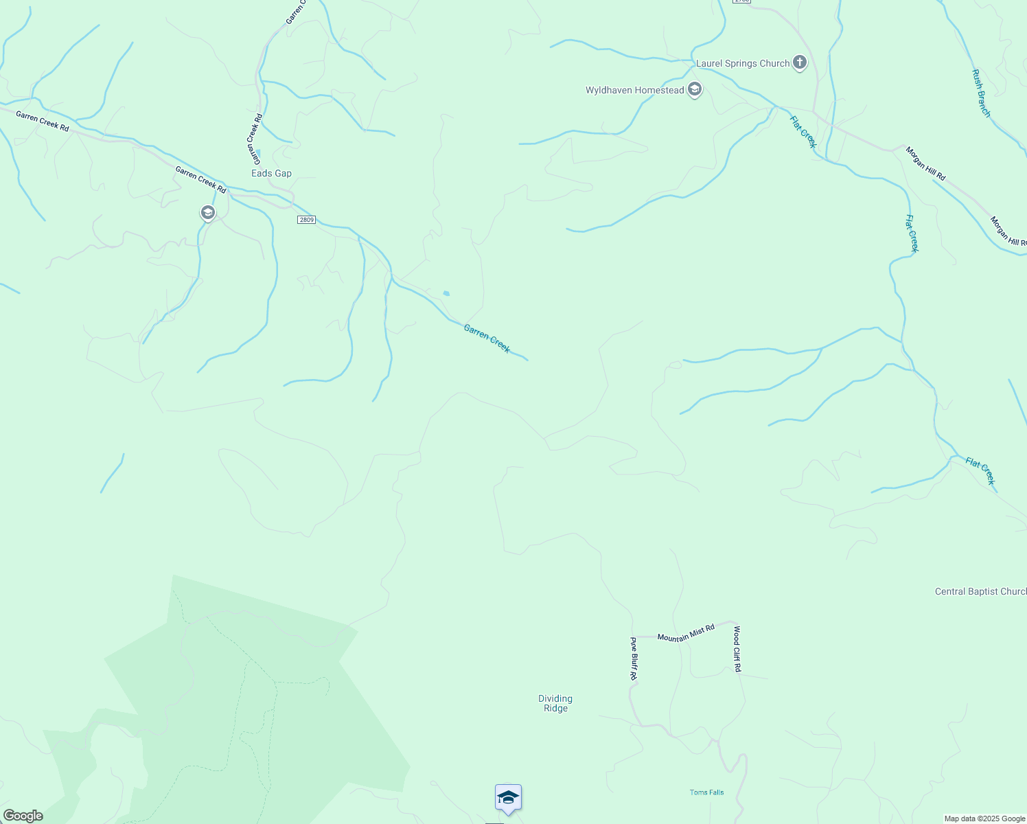 map of restaurants, bars, coffee shops, grocery stores, and more near Laughter Mountain Road in Buncombe County
