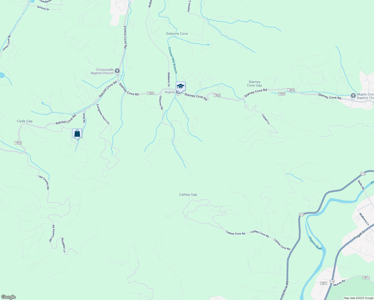 map of restaurants, bars, coffee shops, grocery stores, and more near 689 Osborne Road in Clyde