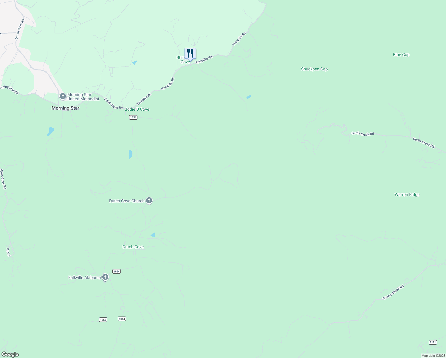map of restaurants, bars, coffee shops, grocery stores, and more near 678 Bunny Run Road in Canton