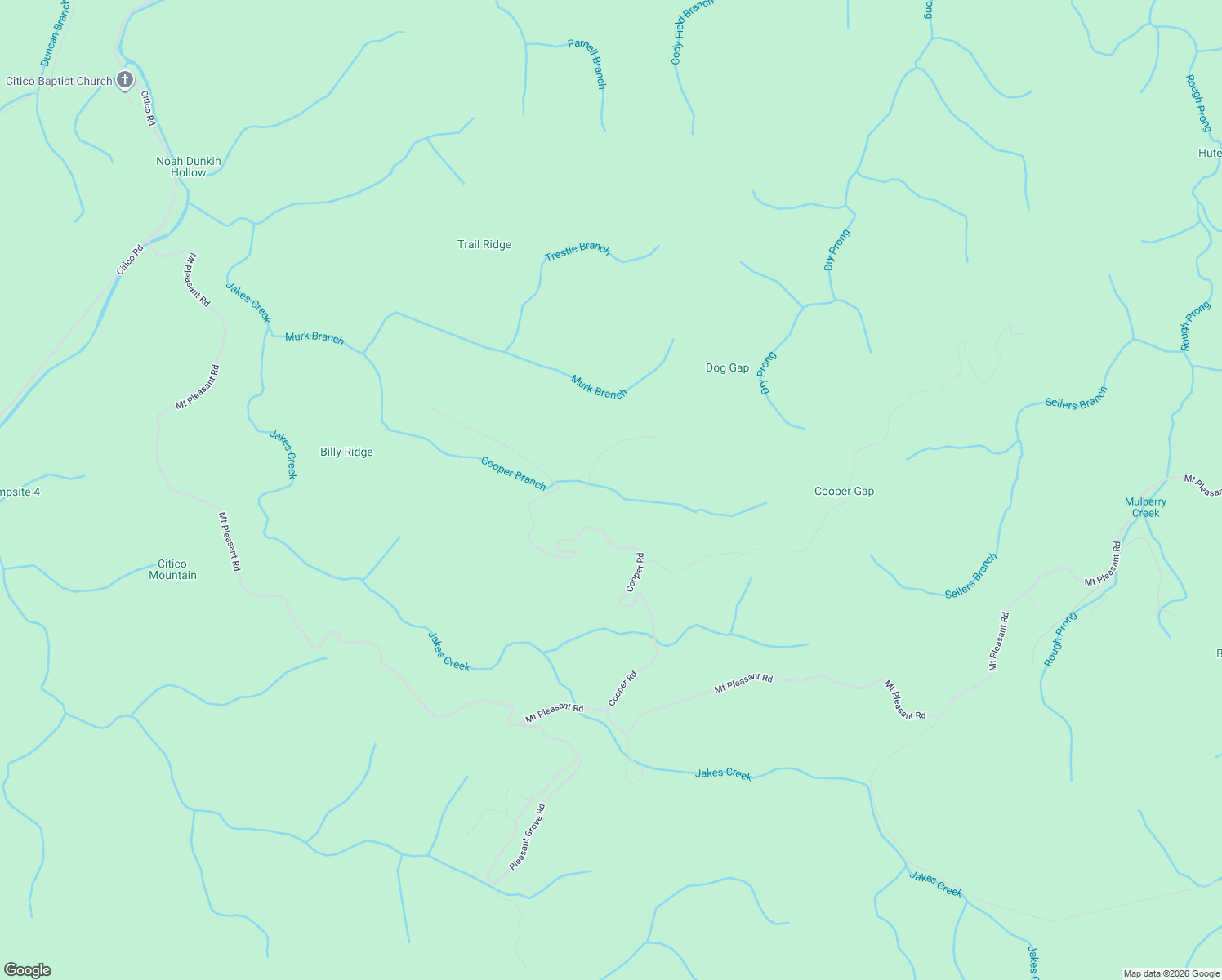 map of restaurants, bars, coffee shops, grocery stores, and more near 399 Cooper Road in Vonore