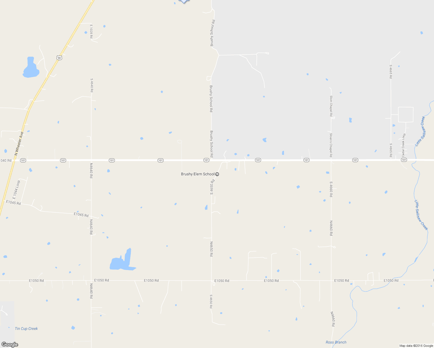 map of restaurants, bars, coffee shops, grocery stores, and more near South 4650 Road in Sallisaw