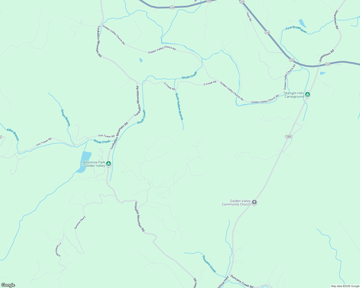 map of restaurants, bars, coffee shops, grocery stores, and more near 693 Woodgate Drive in Bostic