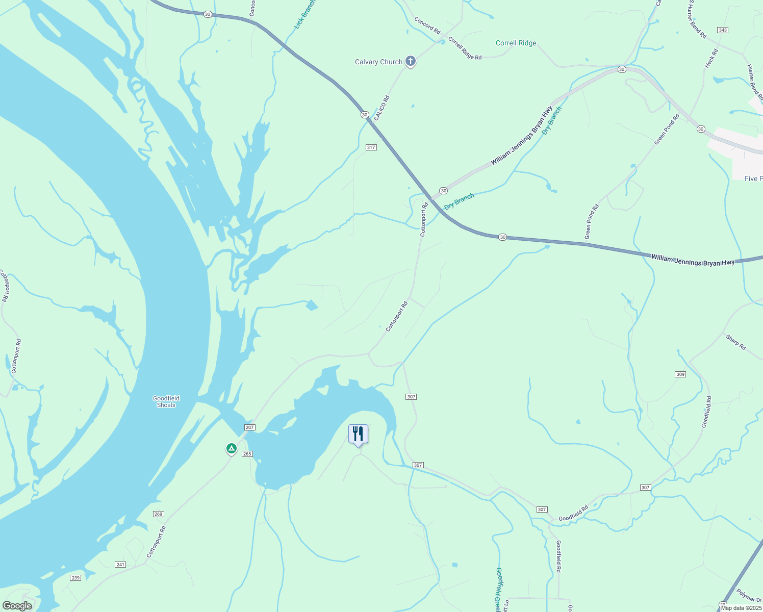map of restaurants, bars, coffee shops, grocery stores, and more near 311 Goodfield Terrace Road in Decatur