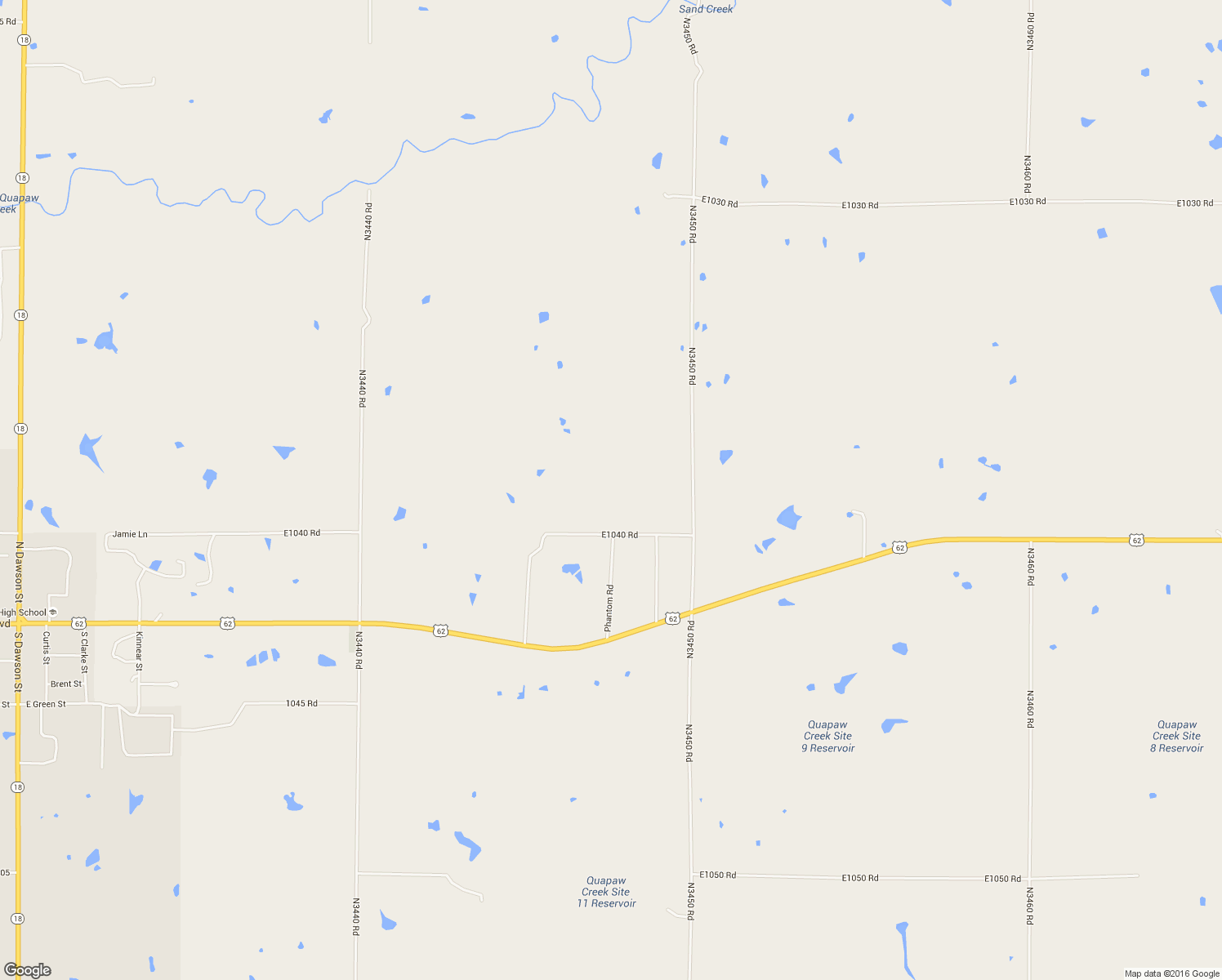 map of restaurants, bars, coffee shops, grocery stores, and more near 344742 E1040 Road in Meeker