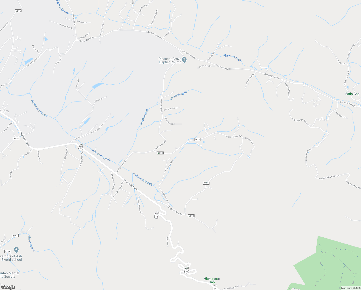 map of restaurants, bars, coffee shops, grocery stores, and more near 429 Sugar Hollow Road in Fairview