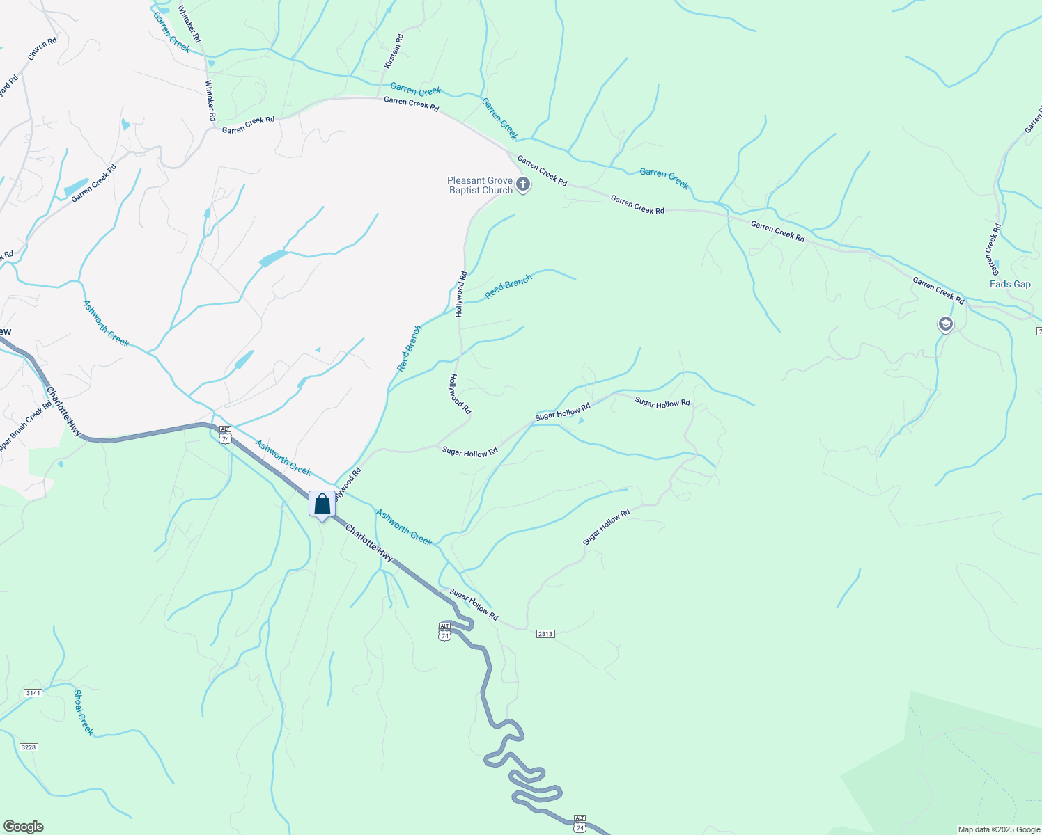 map of restaurants, bars, coffee shops, grocery stores, and more near 429 Sugar Hollow Road in Fairview