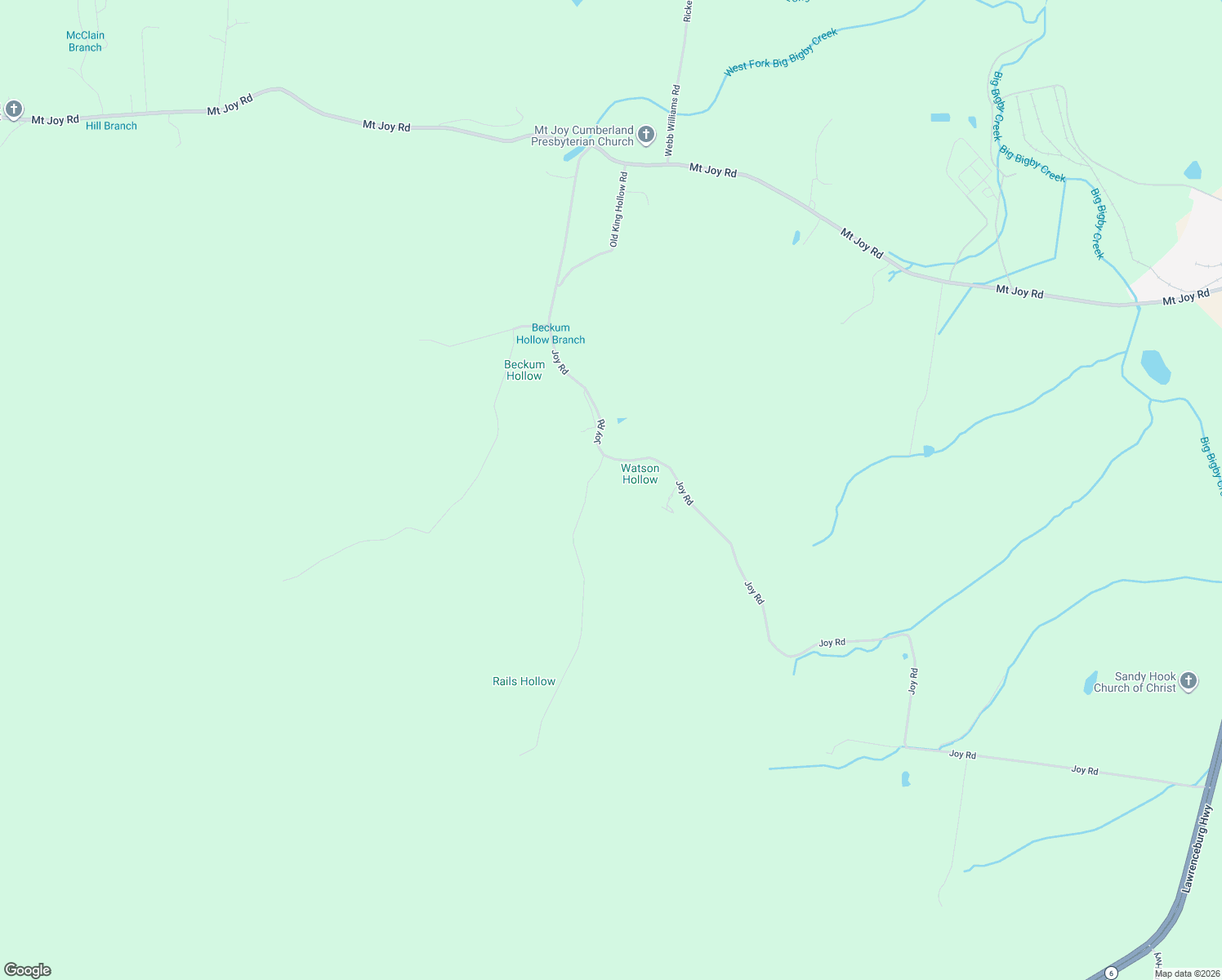 map of restaurants, bars, coffee shops, grocery stores, and more near 8613 King Hollow Road in Mount Pleasant