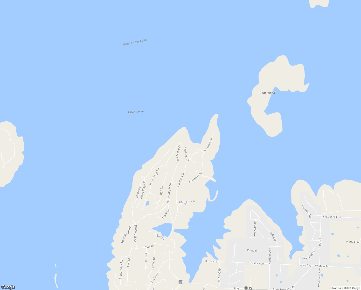 map of restaurants, bars, coffee shops, grocery stores, and more near 912 Sugar Maple Drive in Heber Springs