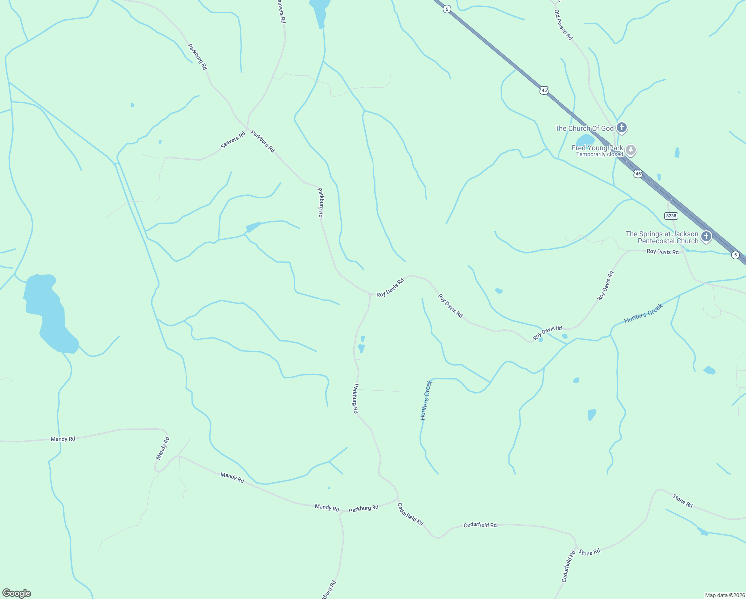 map of restaurants, bars, coffee shops, grocery stores, and more near 614 Parkburg Road in Pinson