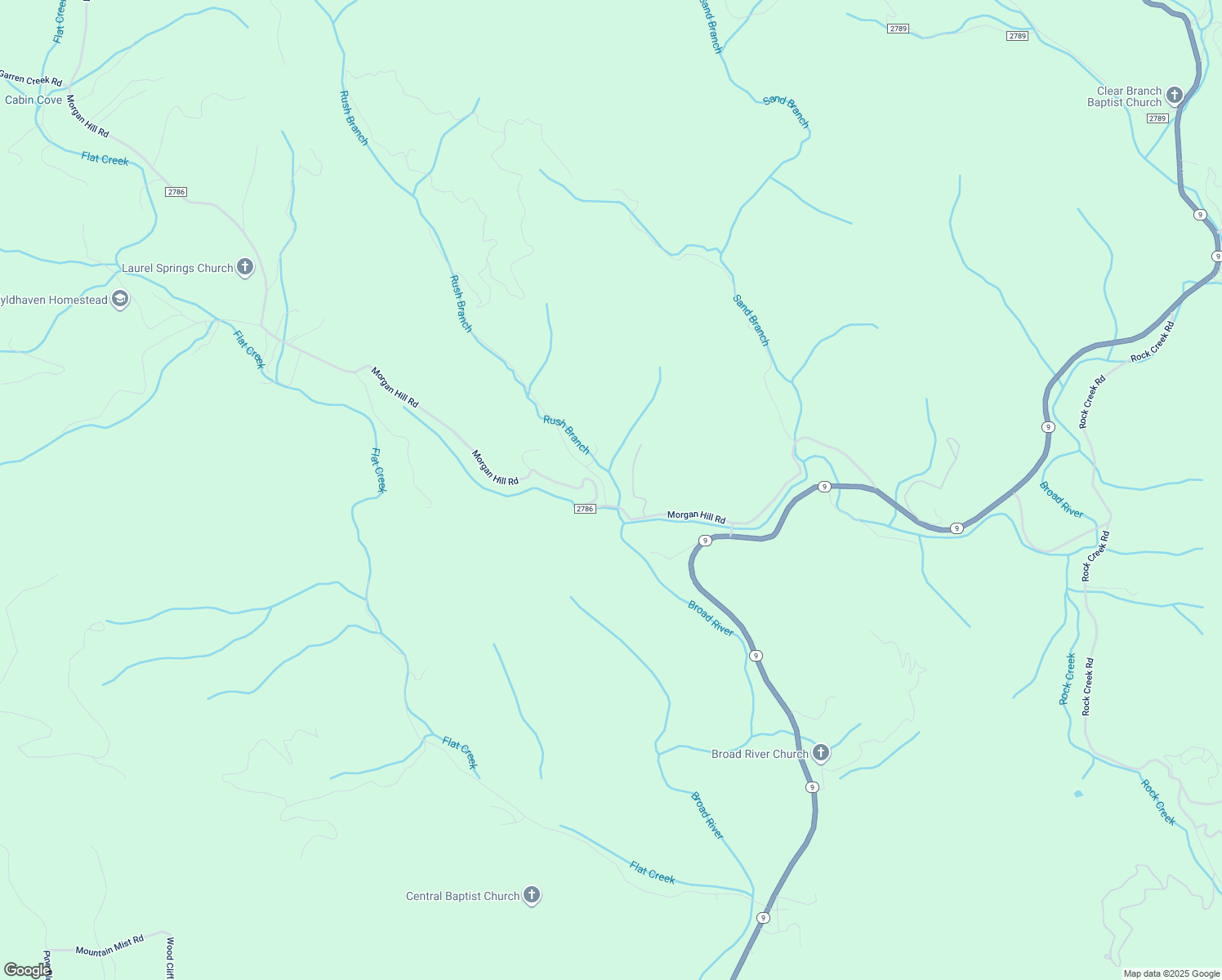 map of restaurants, bars, coffee shops, grocery stores, and more near 1026 Morgan Hill Road in Black Mountain