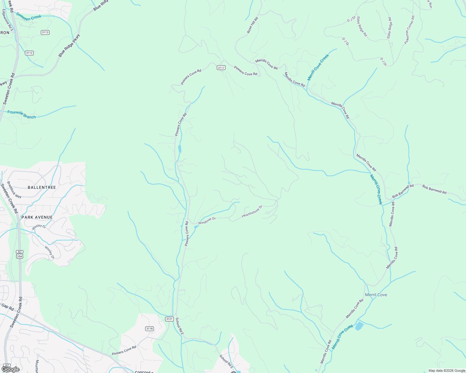 map of restaurants, bars, coffee shops, grocery stores, and more near 10 Fall Mountain Road in Asheville