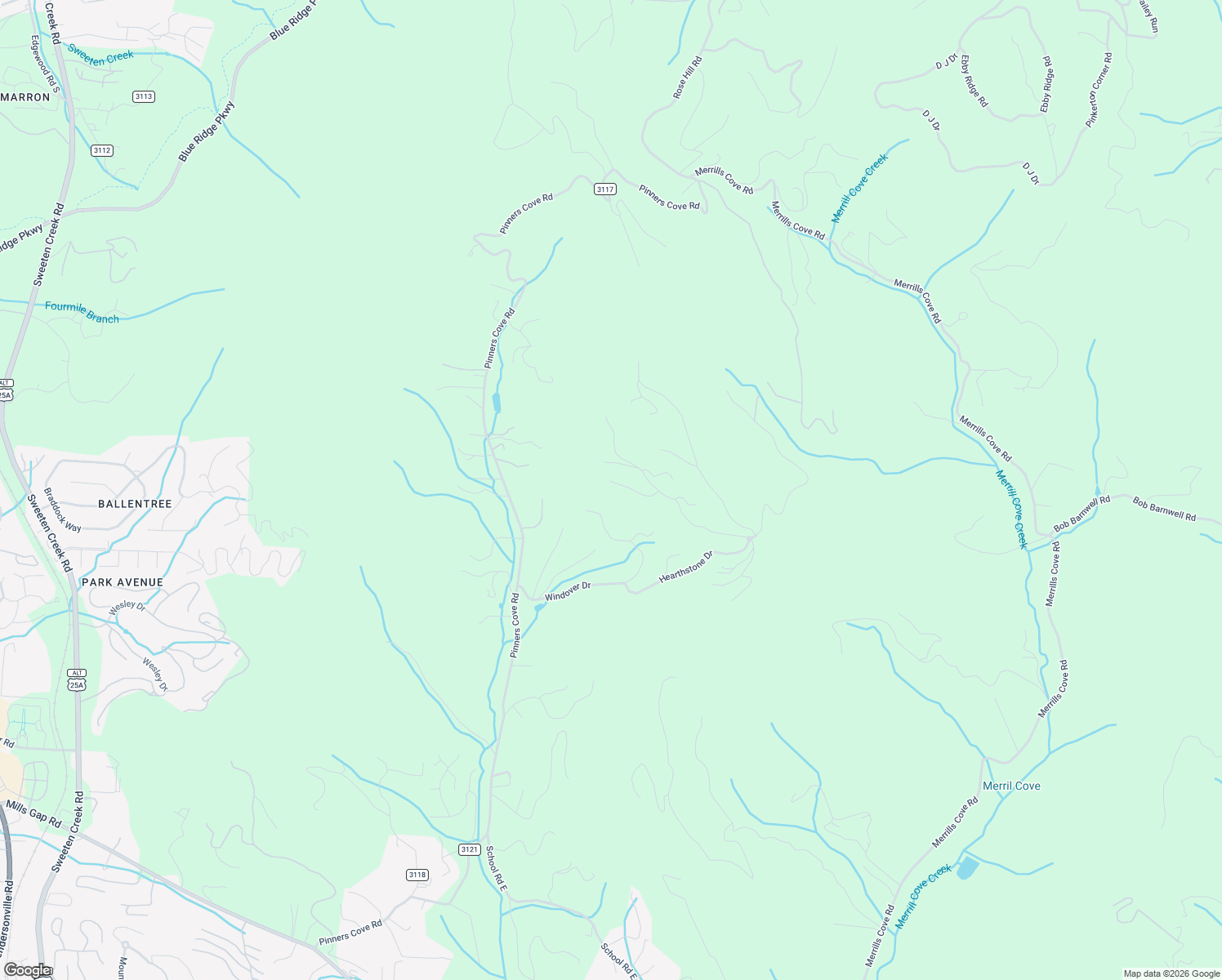 map of restaurants, bars, coffee shops, grocery stores, and more near 137 Windover Drive in Asheville