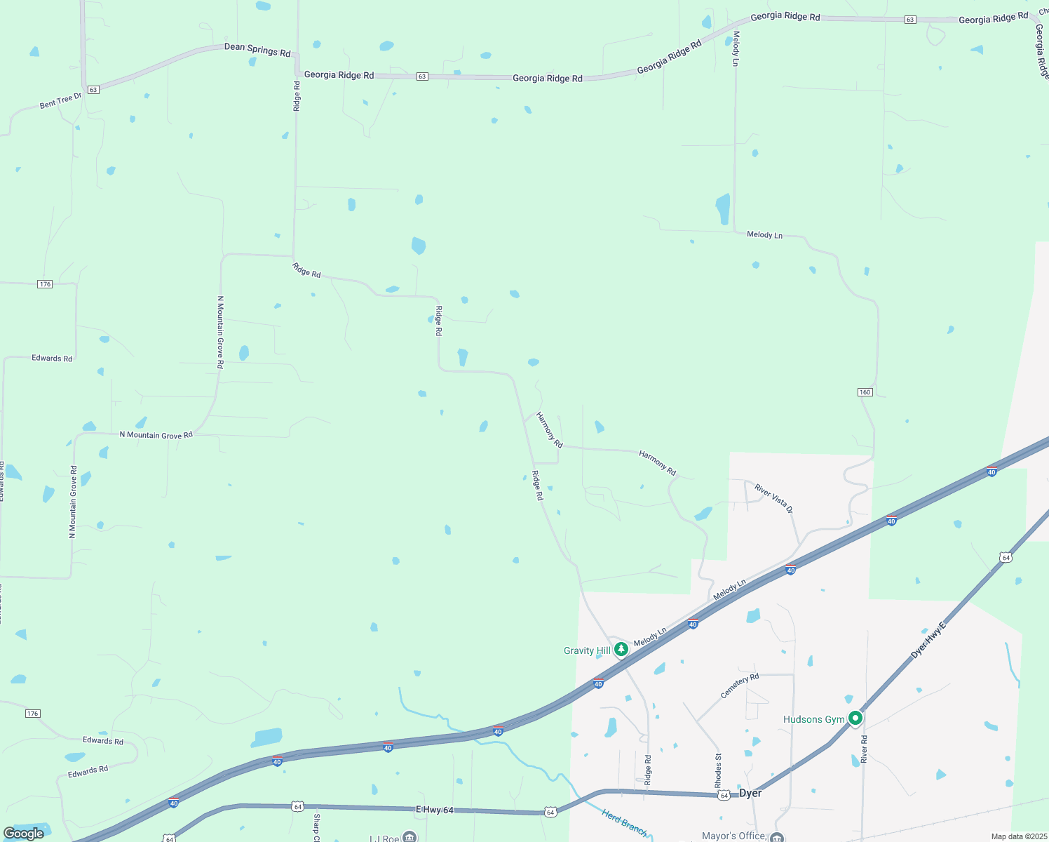 map of restaurants, bars, coffee shops, grocery stores, and more near 2700 Ridge Road in Alma
