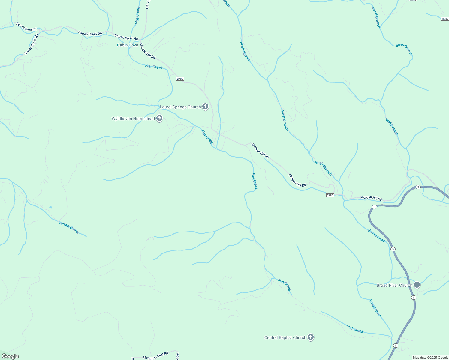 map of restaurants, bars, coffee shops, grocery stores, and more near 781 Morgan Hill Road in Black Mountain