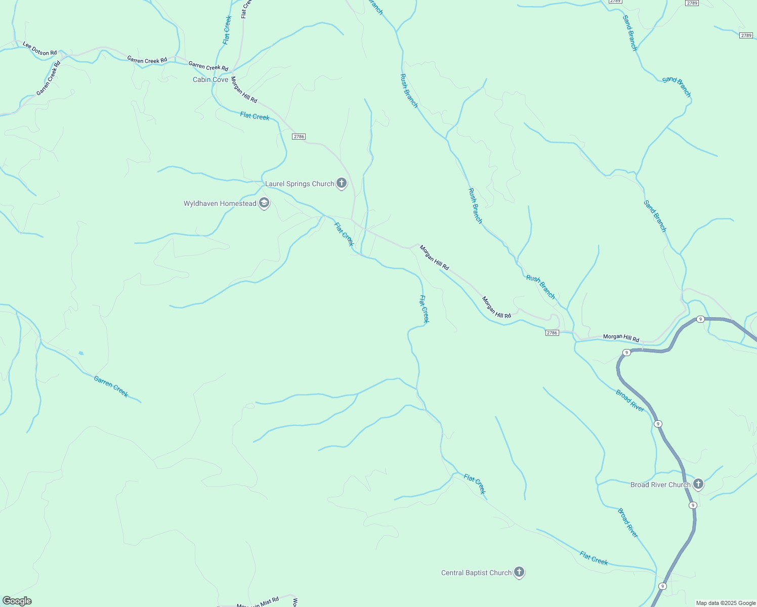 map of restaurants, bars, coffee shops, grocery stores, and more near 781 Morgan Hill Road in Black Mountain
