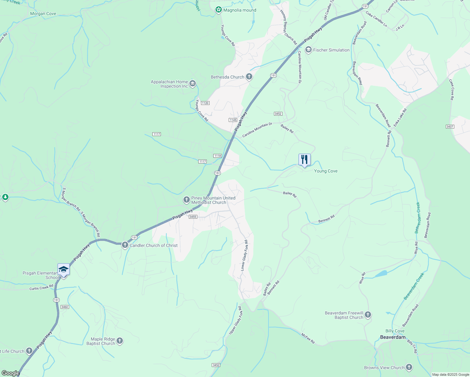map of restaurants, bars, coffee shops, grocery stores, and more near 103 Cordella Rd in Candler