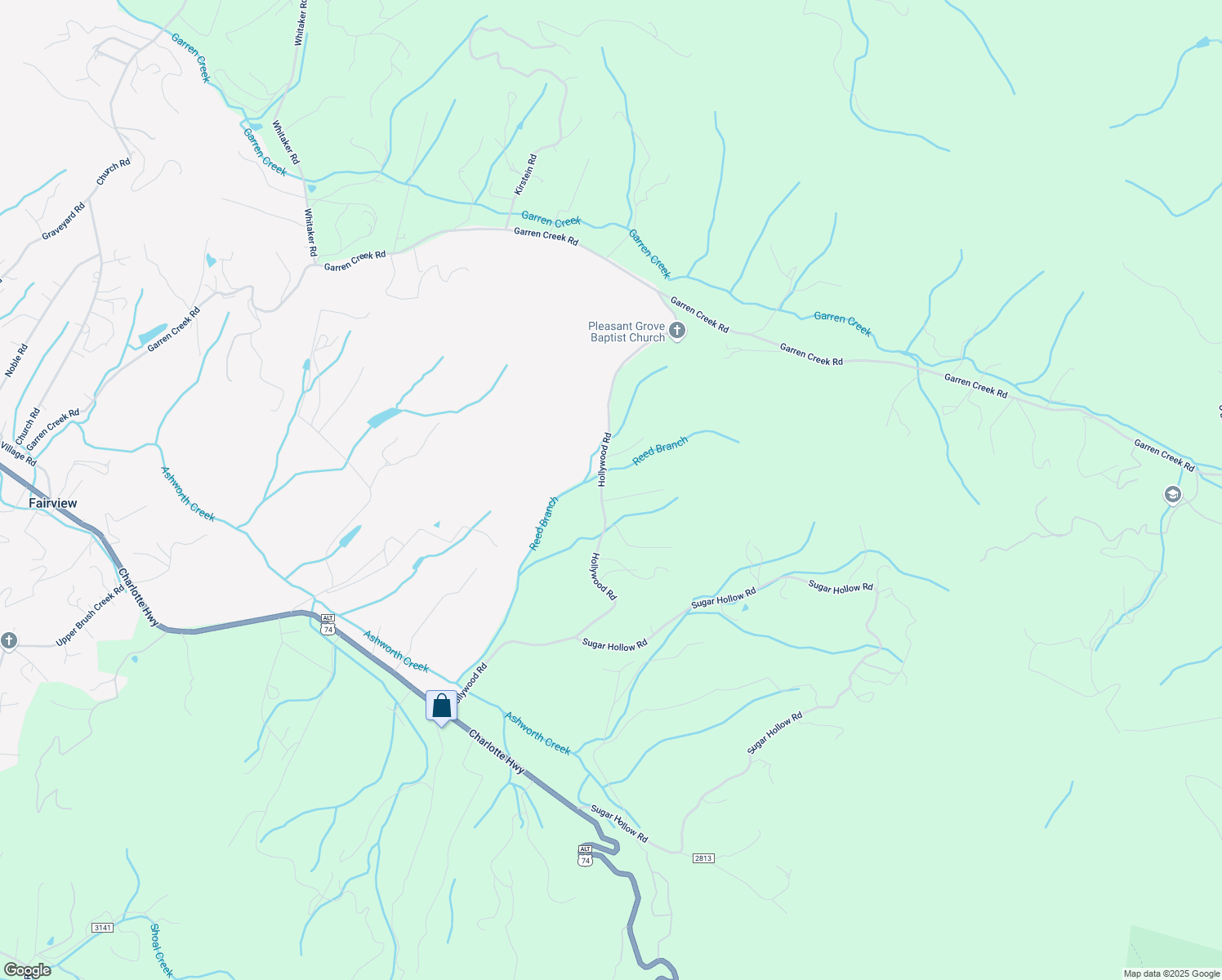 map of restaurants, bars, coffee shops, grocery stores, and more near 10 Spring Hollow Lane in Fairview
