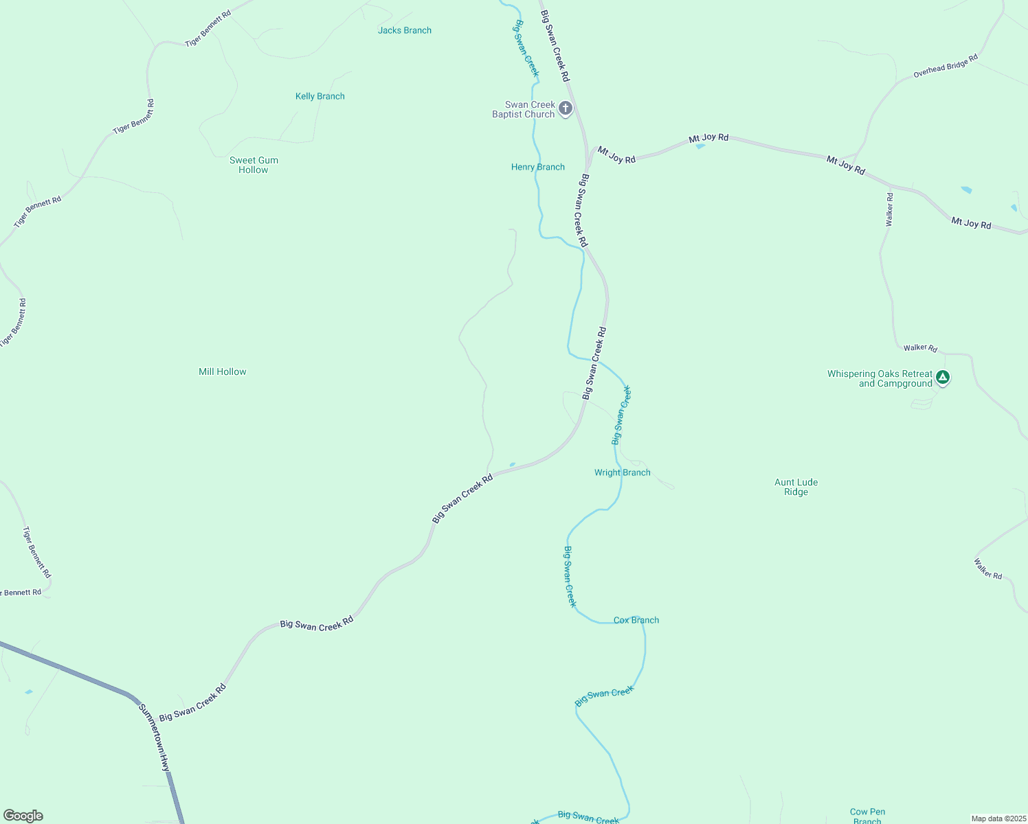 map of restaurants, bars, coffee shops, grocery stores, and more near 1178 Big Swan Creek Road in Hampshire