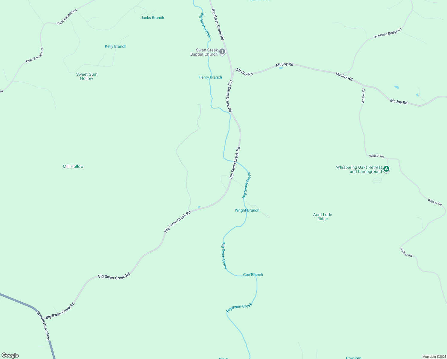 map of restaurants, bars, coffee shops, grocery stores, and more near 1178 Big Swan Creek Road in Hampshire