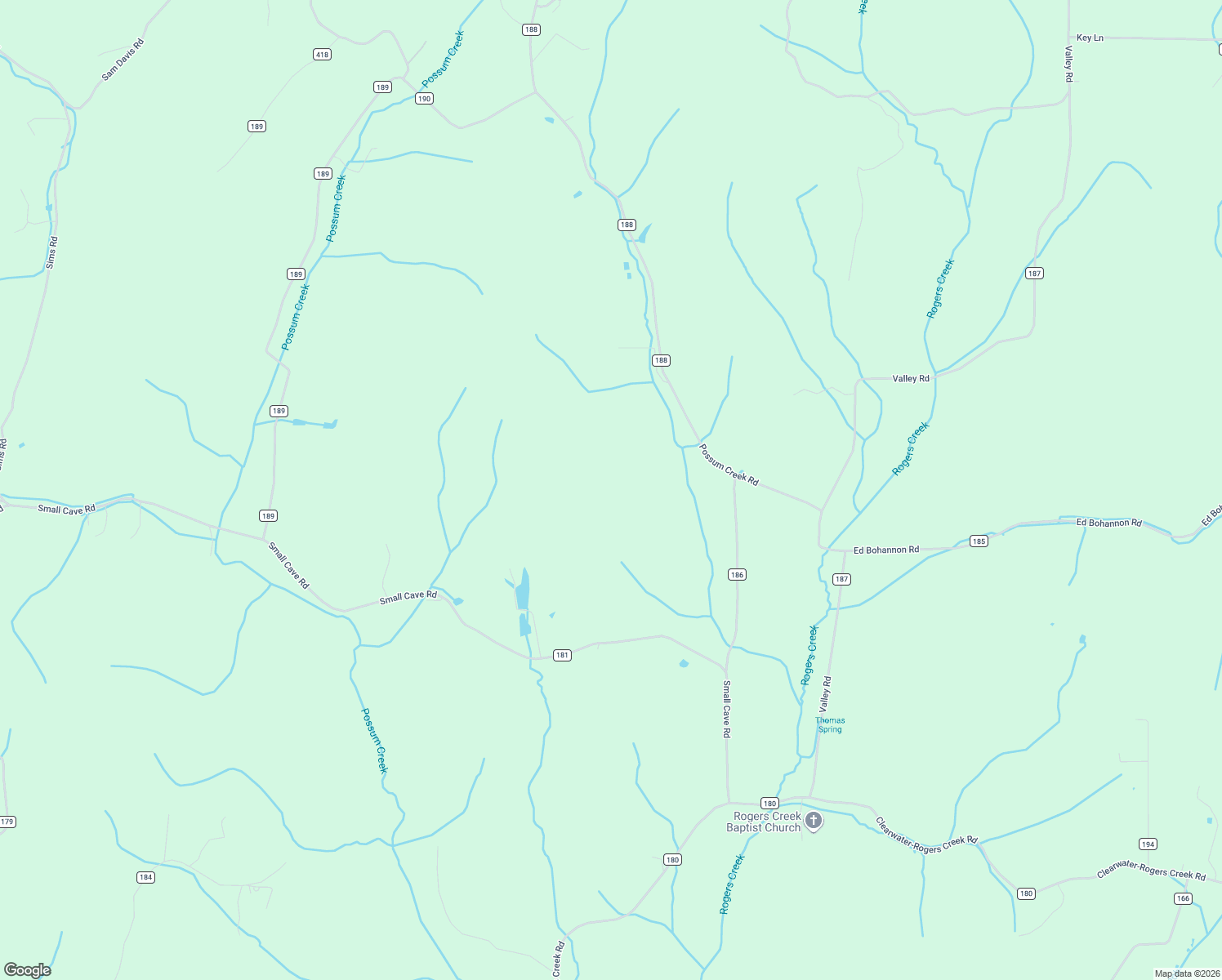 map of restaurants, bars, coffee shops, grocery stores, and more near 188 Co Road in Decatur