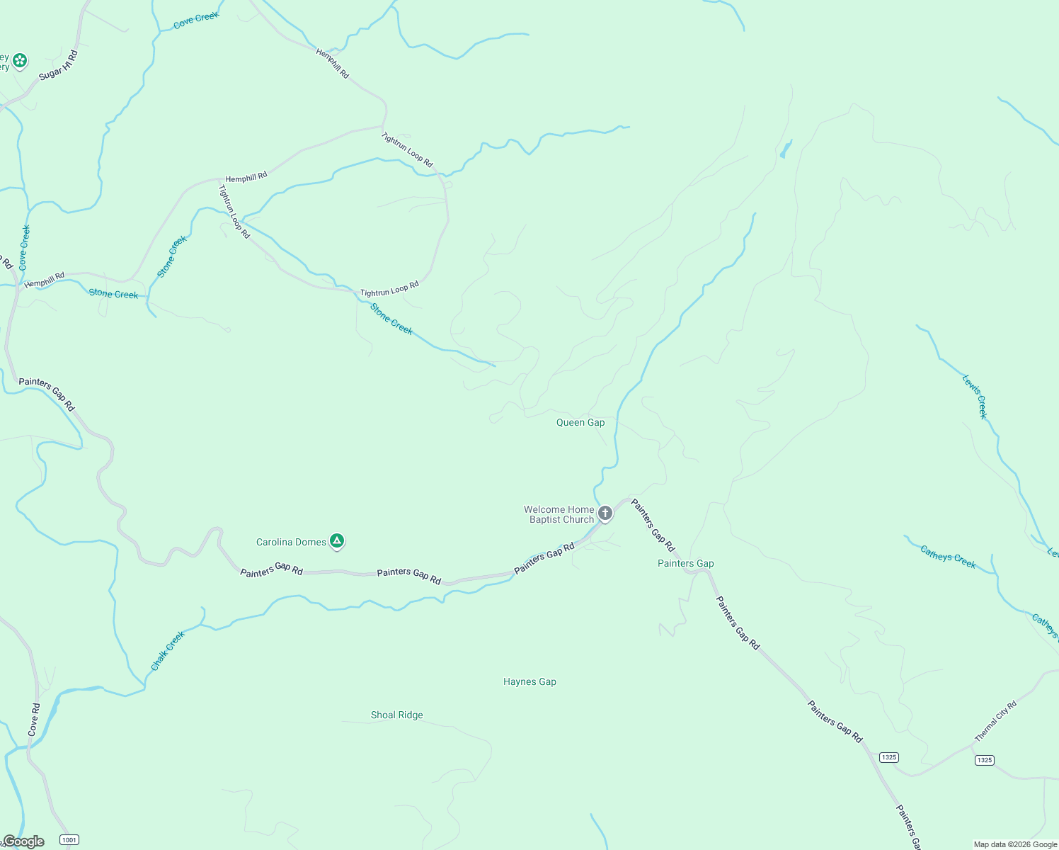 map of restaurants, bars, coffee shops, grocery stores, and more near Shire Lane in Union Mills