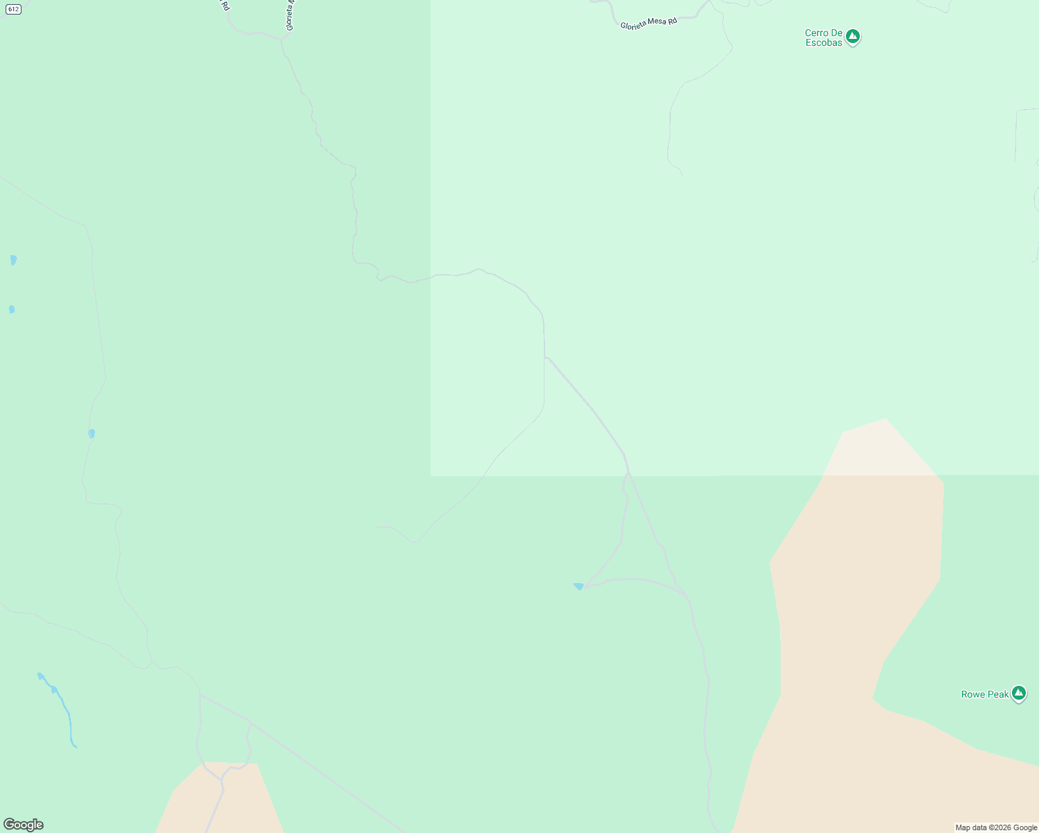 map of restaurants, bars, coffee shops, grocery stores, and more near 88 C Glorieta Mesa Road in Glorieta