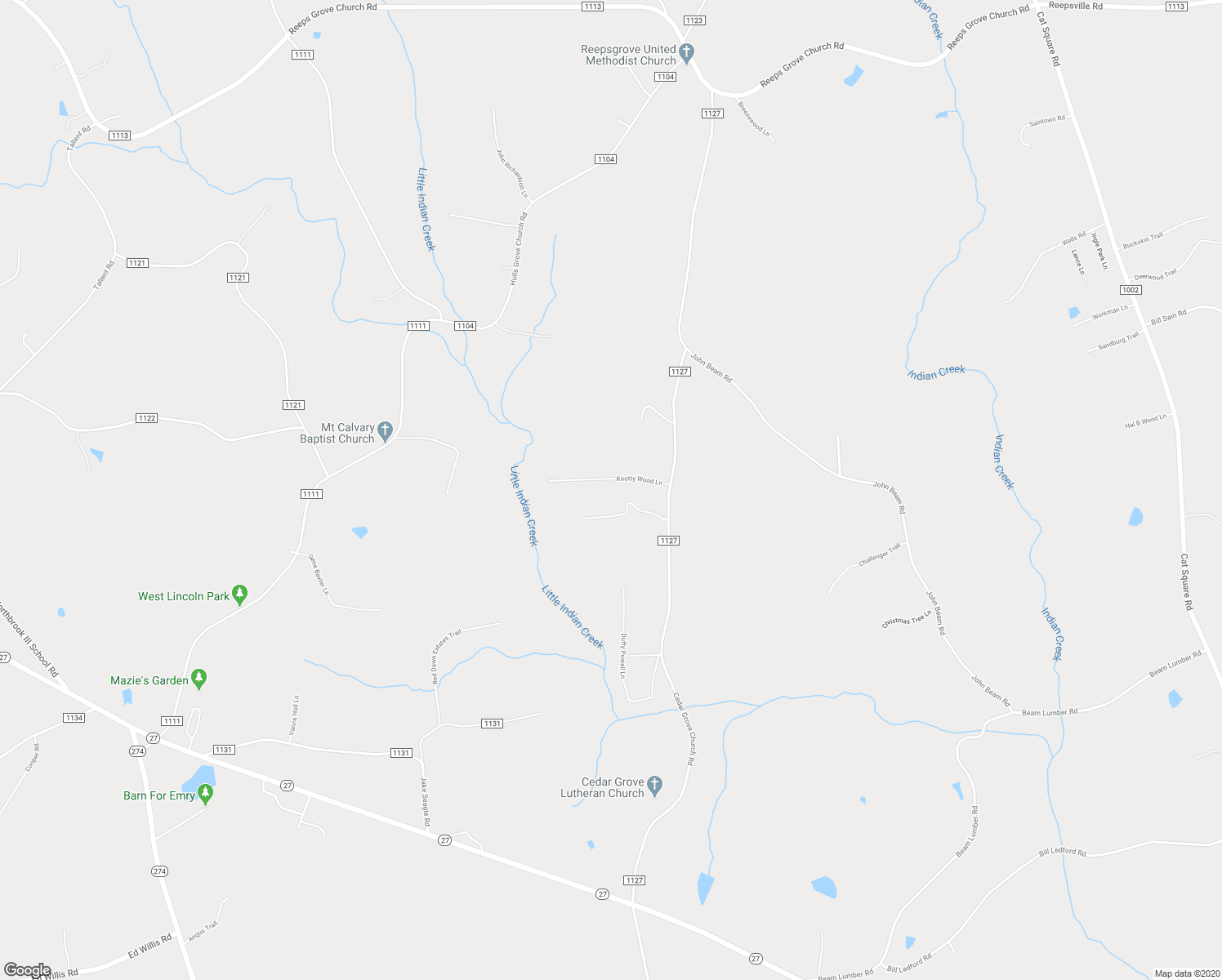 map of restaurants, bars, coffee shops, grocery stores, and more near 6801 Knotty Wood Lane in Vale