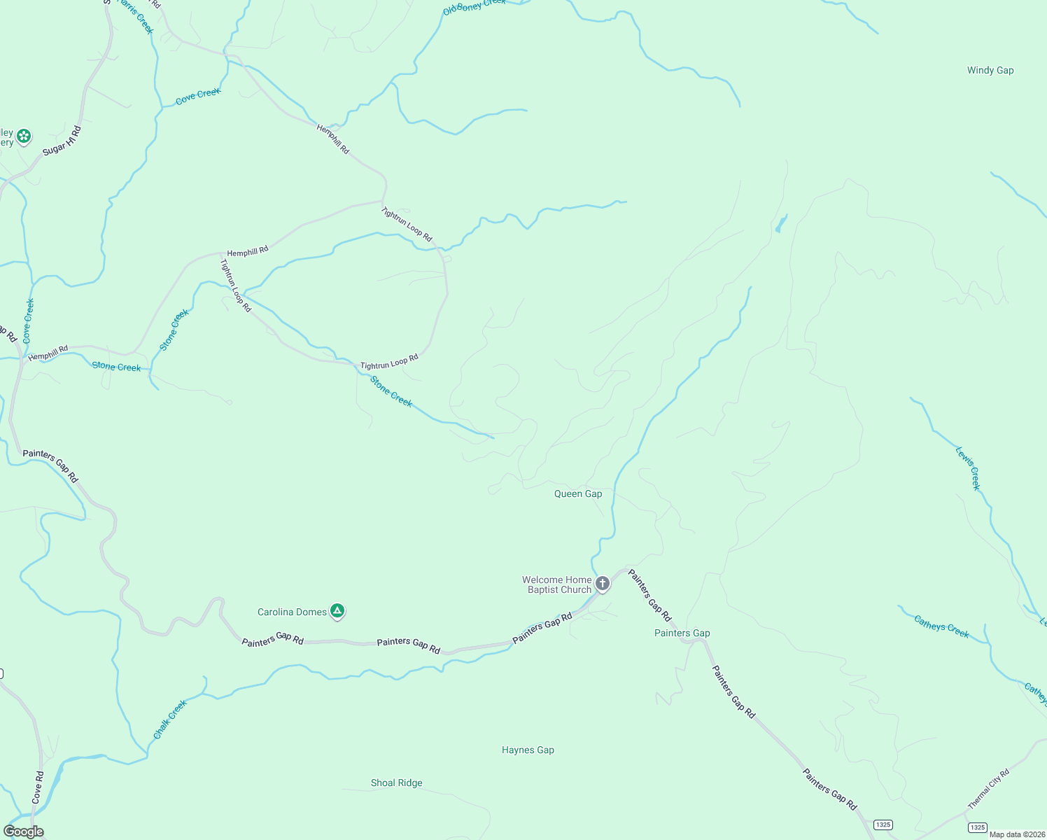 map of restaurants, bars, coffee shops, grocery stores, and more near Shire Lane in Rutherford County