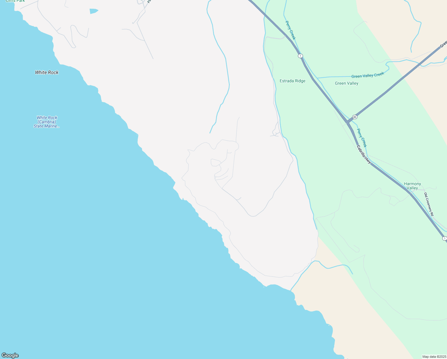map of restaurants, bars, coffee shops, grocery stores, and more near 202 Monte Cristo Place in Cambria
