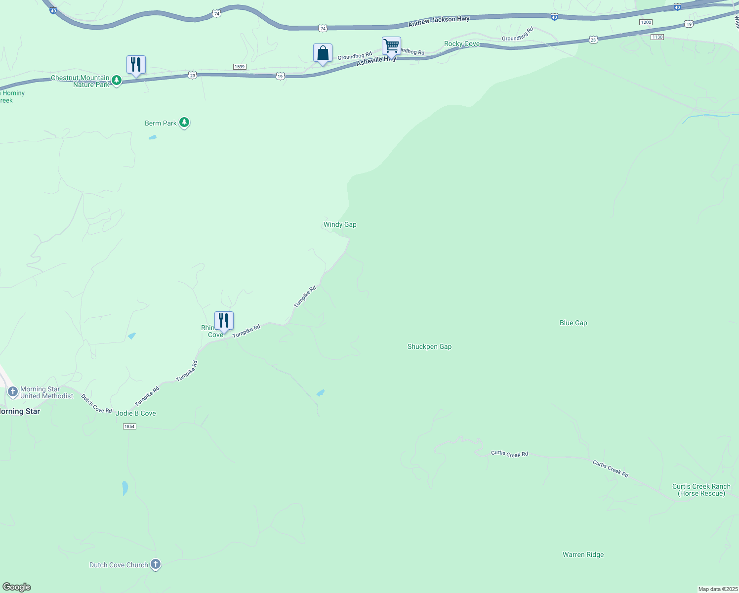 map of restaurants, bars, coffee shops, grocery stores, and more near 350 Allen Hill Road in Canton
