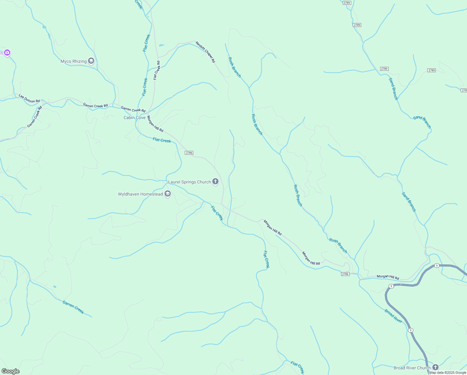 map of restaurants, bars, coffee shops, grocery stores, and more near 7 Whippoorwill Lane in Black Mountain