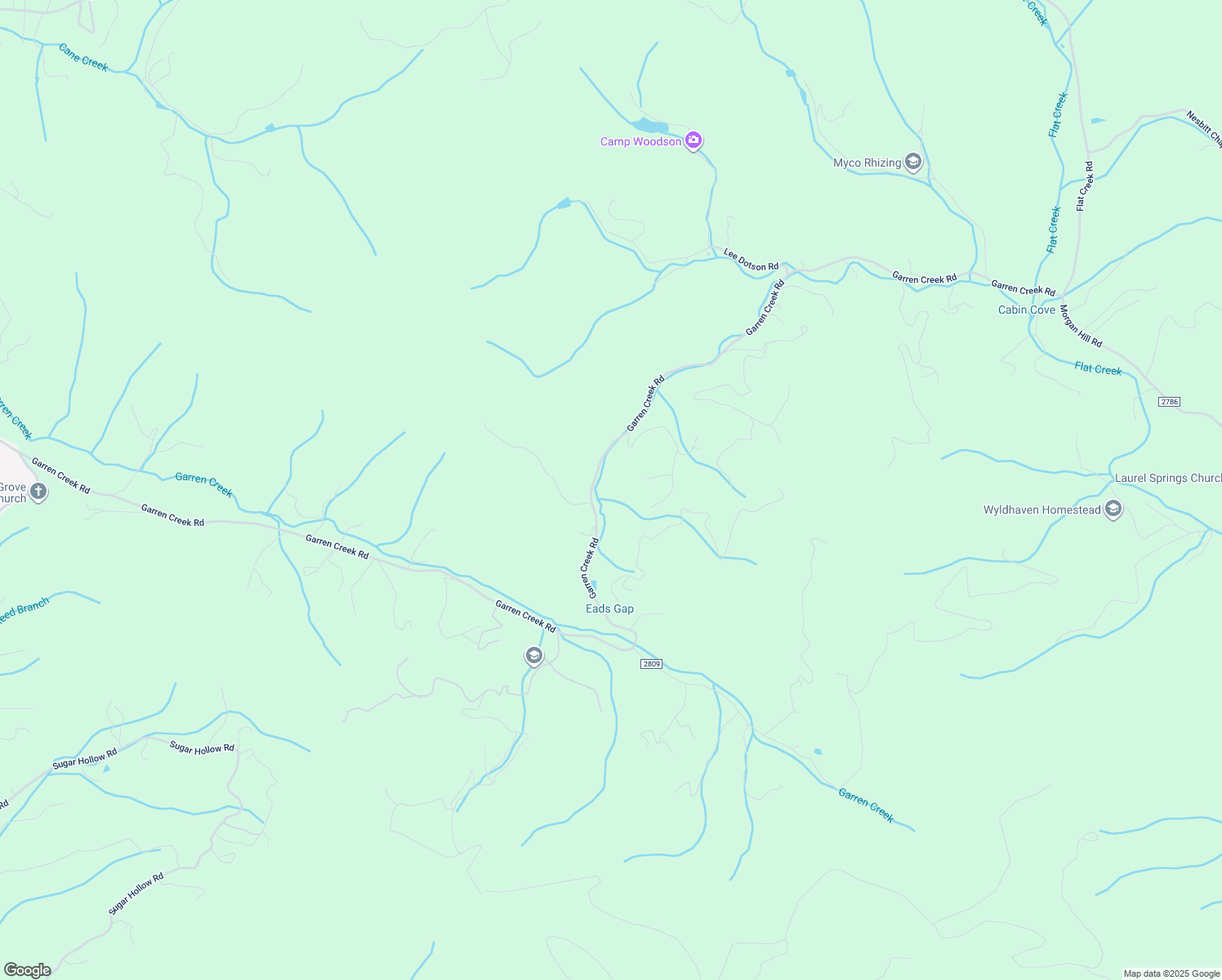 map of restaurants, bars, coffee shops, grocery stores, and more near 1013 Garren Creek Road in Fairview
