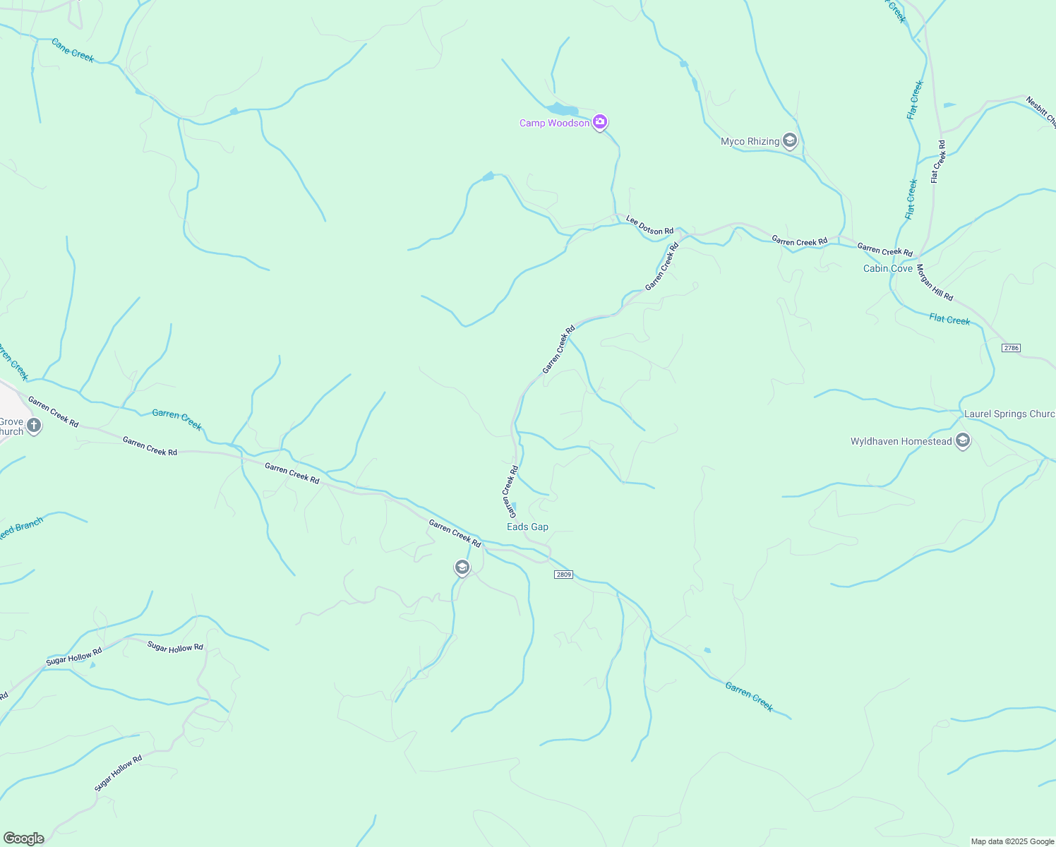 map of restaurants, bars, coffee shops, grocery stores, and more near 1013 Garren Creek Road in Fairview