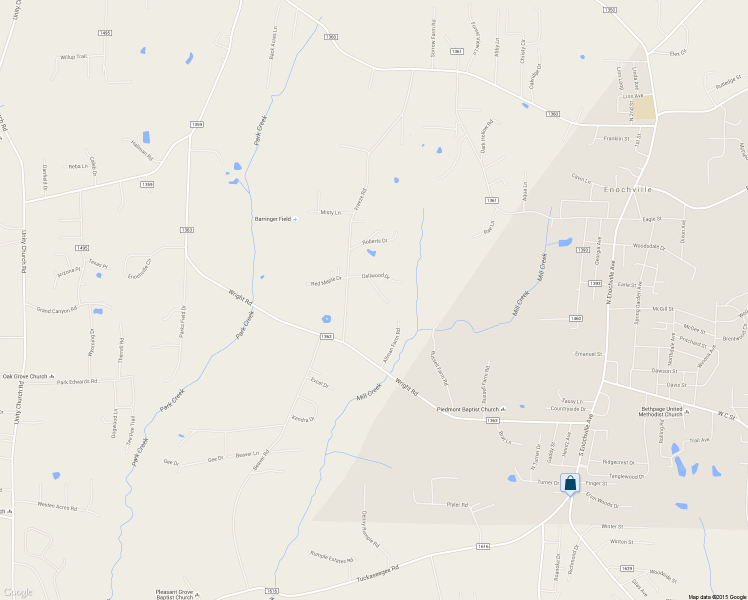 map of restaurants, bars, coffee shops, grocery stores, and more near 7617 Crestwood Drive in Kannapolis
