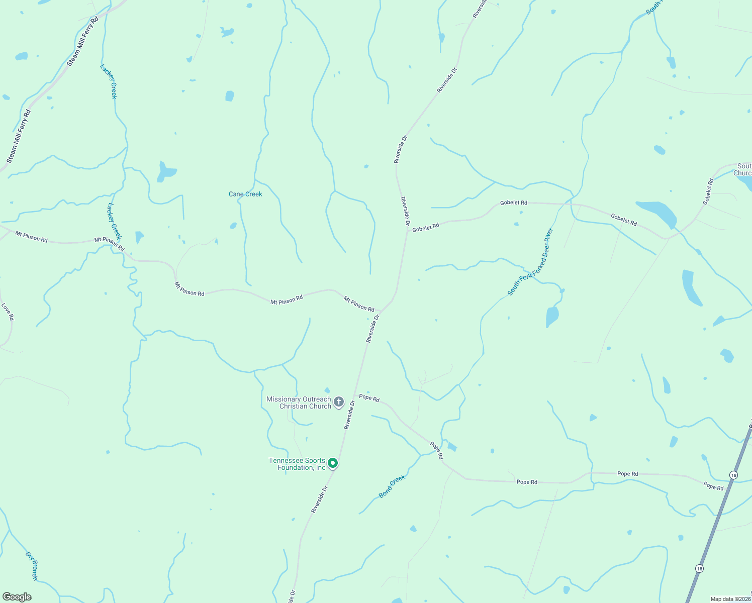 map of restaurants, bars, coffee shops, grocery stores, and more near 3253 Riverside Drive in Jackson
