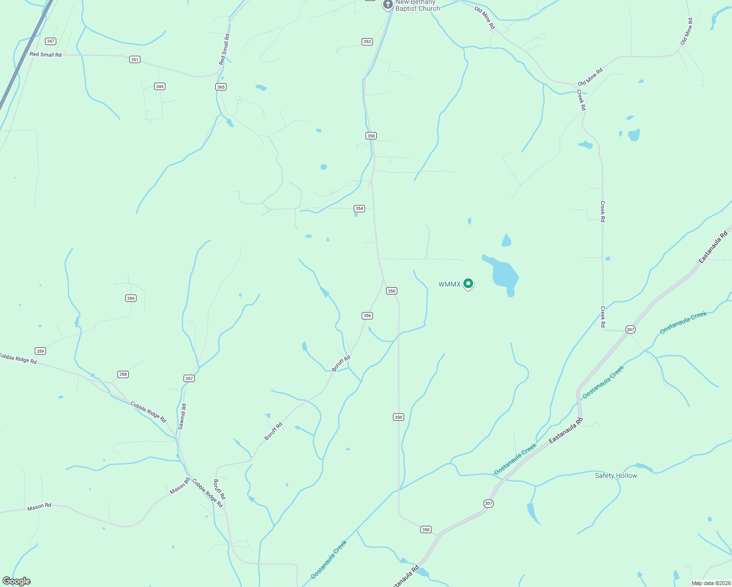 map of restaurants, bars, coffee shops, grocery stores, and more near 403 County Road 356 in Sweetwater