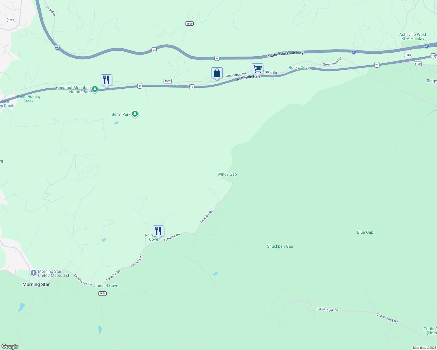 map of restaurants, bars, coffee shops, grocery stores, and more near 110 Cliffords Mountain Road in Canton