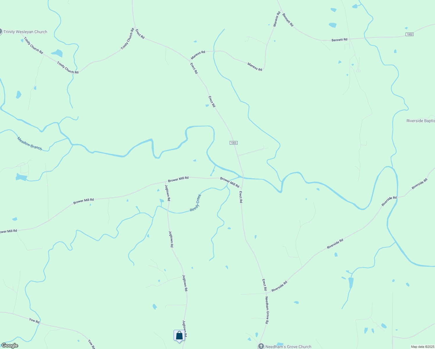 map of restaurants, bars, coffee shops, grocery stores, and more near 4433 Brower Mill Road in Seagrove