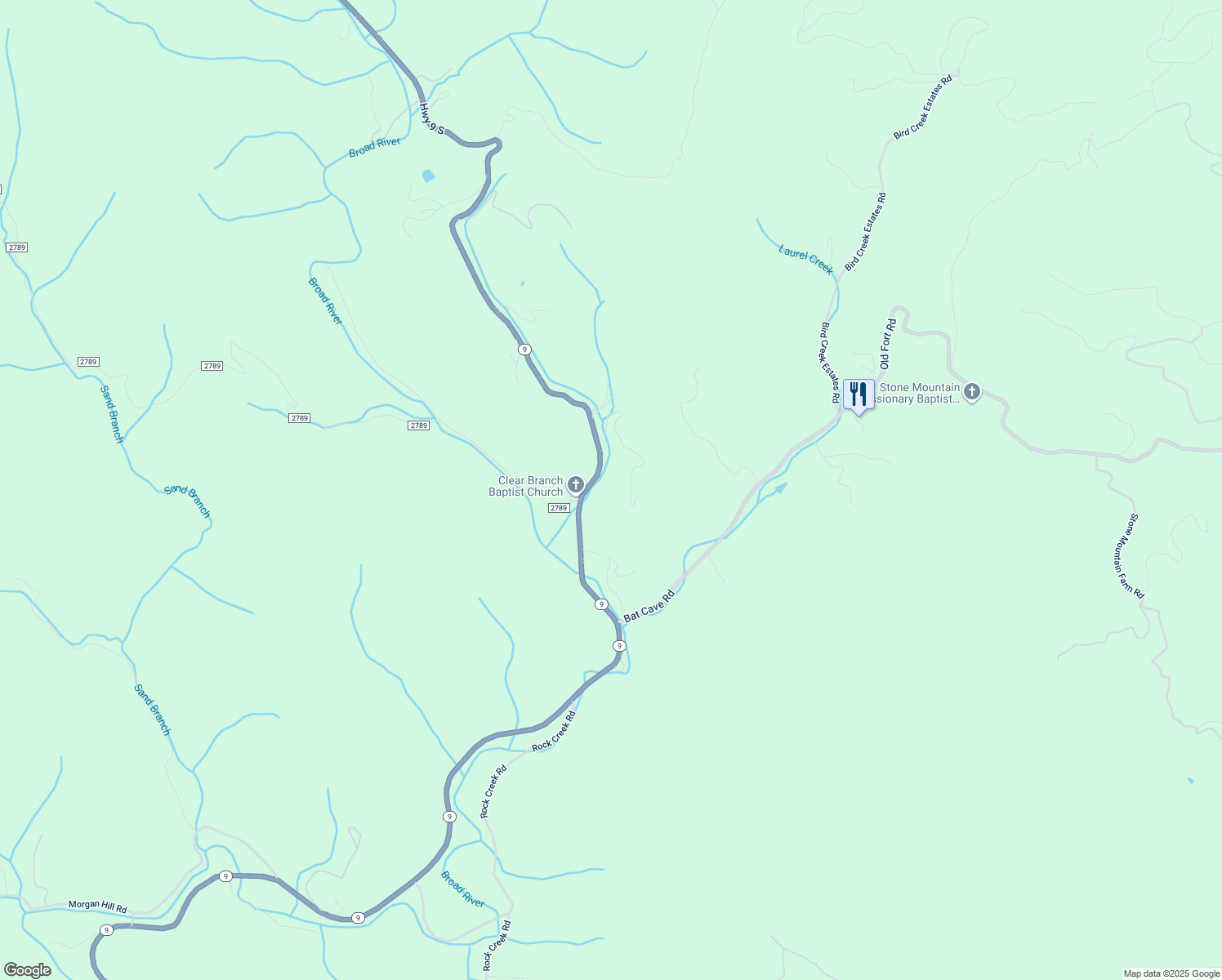 map of restaurants, bars, coffee shops, grocery stores, and more near 97 Havens Creek Road in Black Mountain