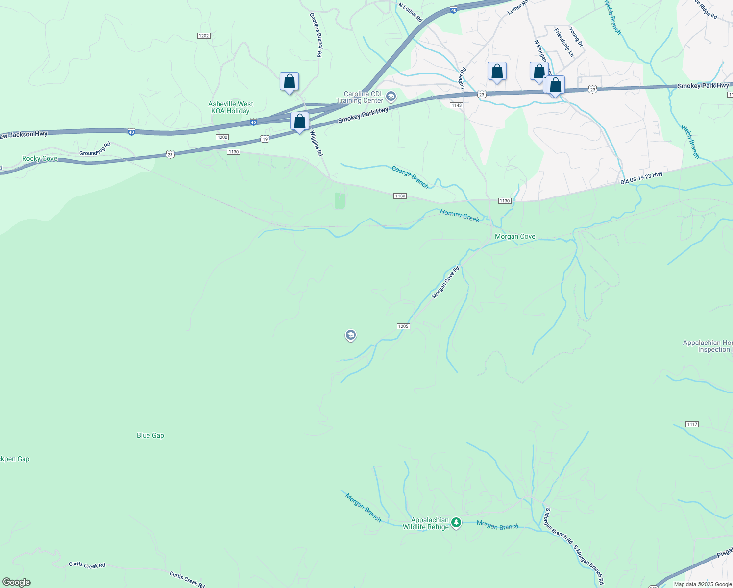 map of restaurants, bars, coffee shops, grocery stores, and more near 99999 Cleves Drive in Candler