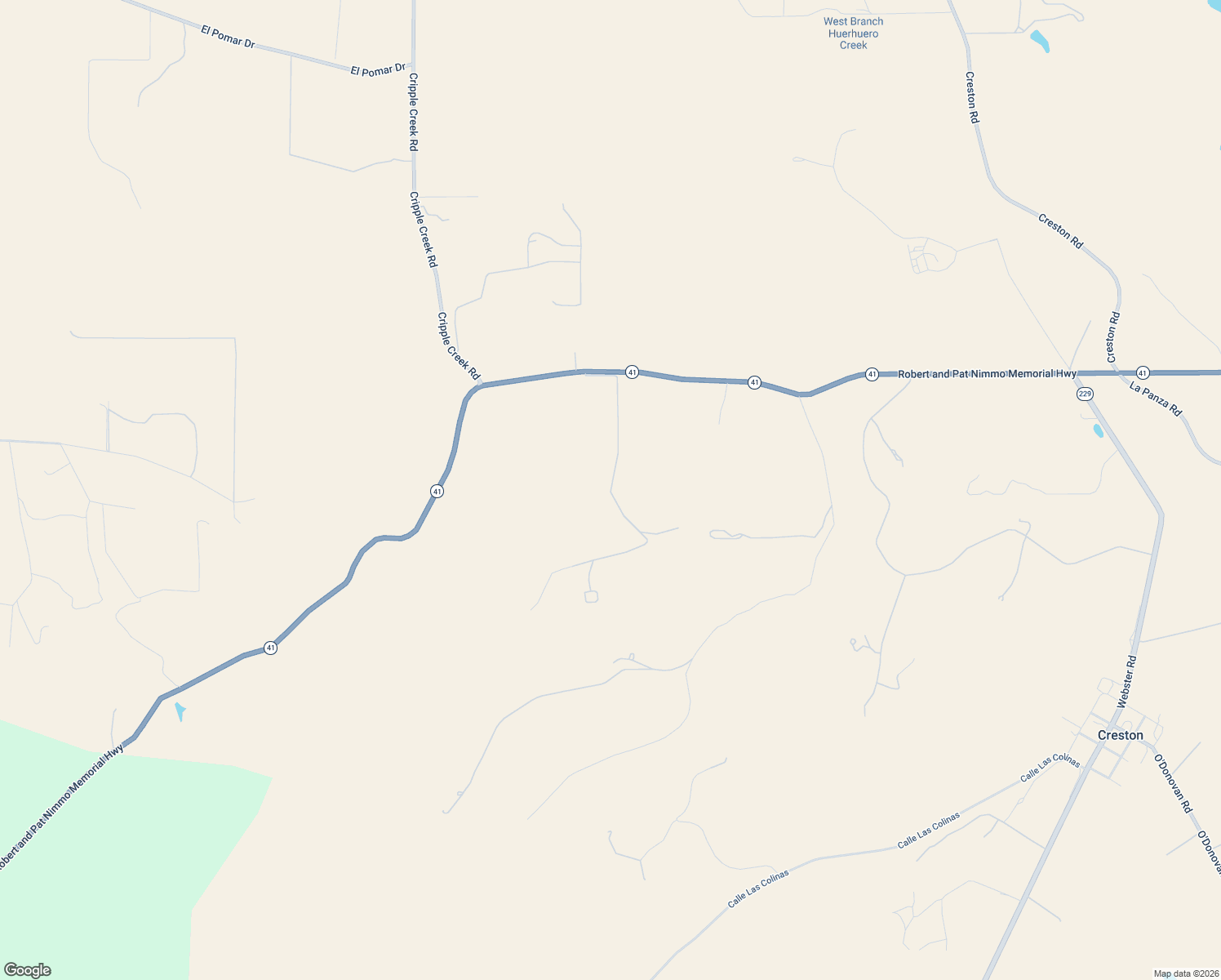 map of restaurants, bars, coffee shops, grocery stores, and more near Vista Del Paso Road in San Luis Obispo County