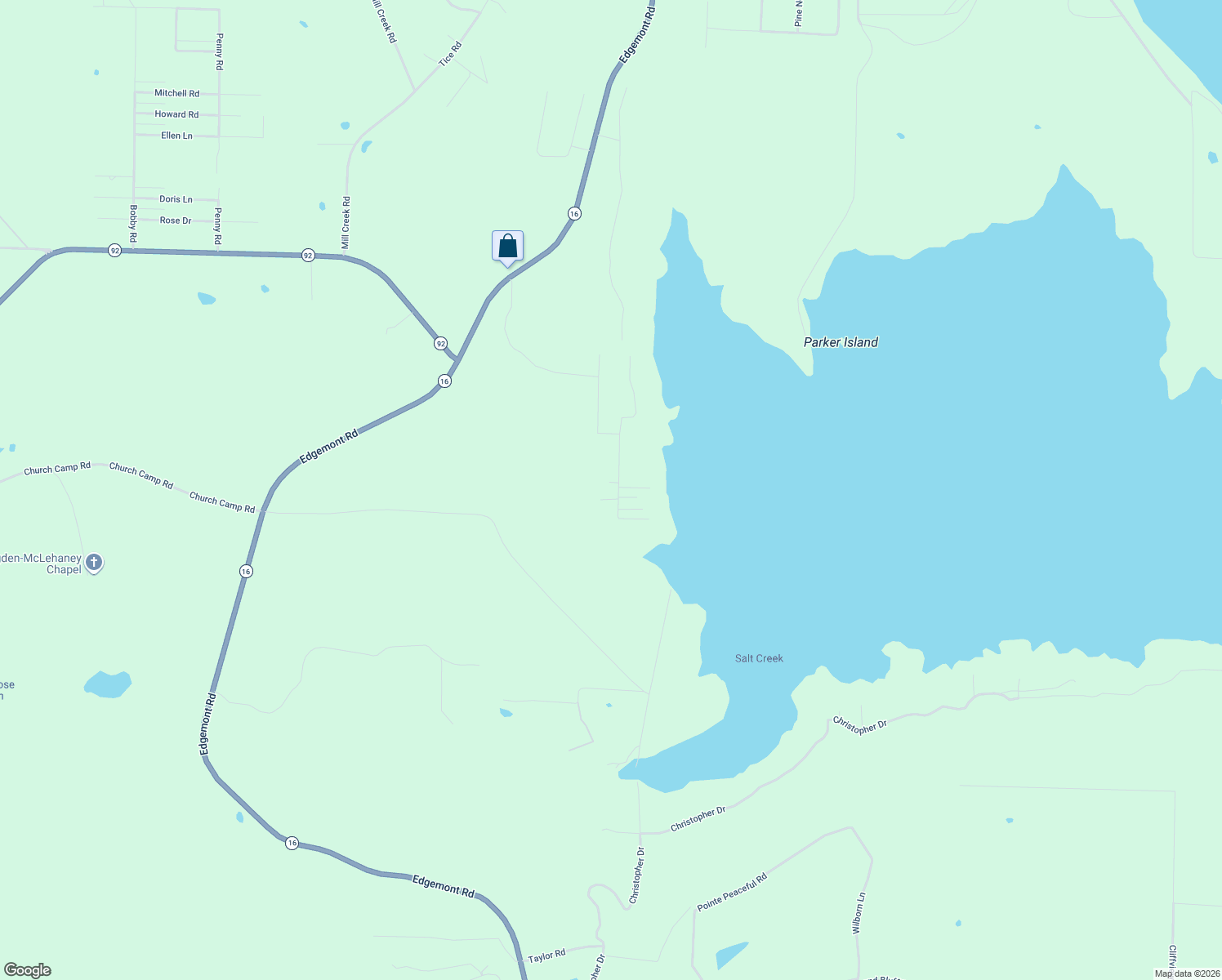 map of restaurants, bars, coffee shops, grocery stores, and more near 450 Tortoise Bay Road in Higden