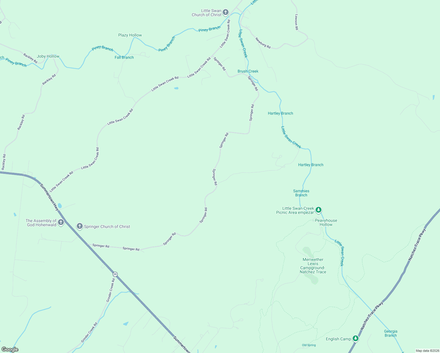 map of restaurants, bars, coffee shops, grocery stores, and more near in Hohenwald